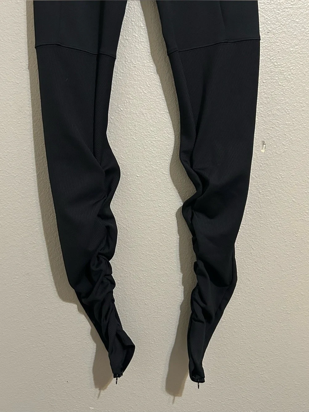 ALO Yoga Black Ribbed High Waist Goddess Athletic Leggings Women’s Size Small